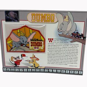 Willabee & Ward Collectible Dumbo 1941 Patch & Disney History Card